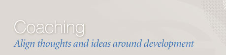 Coaching - Align thoughts and ideas around development
