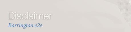 Barrington e2e Disclaimer