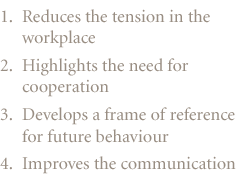 The process encourages parties to work together to establish a solution that meets their